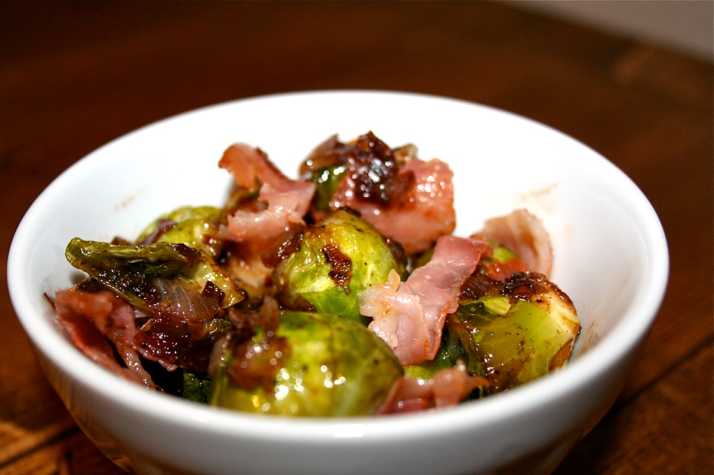 Brussels Sprouts with Crisp Prosciutto